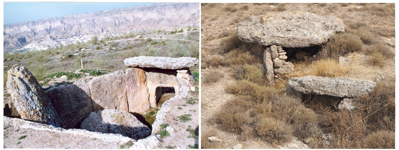 Dolmen n.º 69 (Majadillas, Gorafe) y 186 (Llano de Carrascosa, Gor)