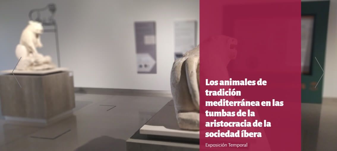 Imagen de la exposición temporal del Museo Íbero de Jaén "Los animales de tradición mediterránea en las tumbas de la aristocracia de la sociedad íbera"