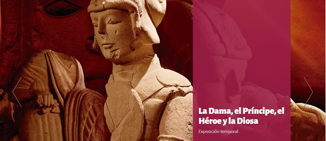Imagen de la exposición temporal del Museo Íbero de Jaén "La Dama, el Príncipe, el Héroe y la Diosa"